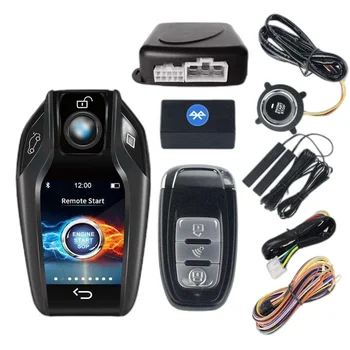 Прямая поставка KOL Remote Keyless Entry LCD Key Умная Автомобильная Сигнализация С Защитой От Кражи RFID И Кнопочной Системой Запуска Двигателя