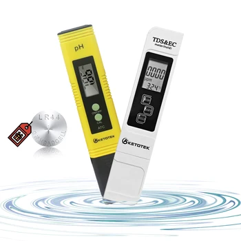 Цифровой диапазон измерения PH 0-14 Портативный Измеритель TDS и EC, Термометр, Тестер качества воды С аккумулятором, фильтр для аквариума и бассейна