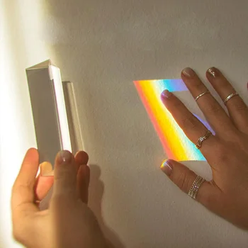 30x30x150 мм Ученики Rainbow Teaching Prism Экспериментируют с детьми, исследуя творческую фотографию