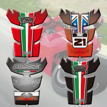 Высококачественная защитная наклейка для бака мотоцикла, наклейка с рыбьей костью, 3D накладка для бака для Ducati 848 1098 1198