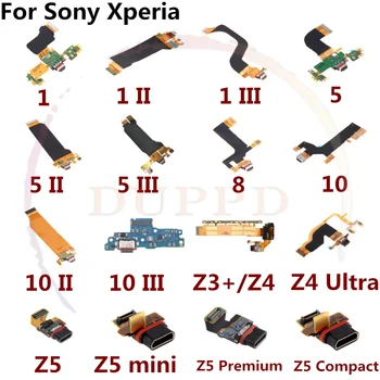Оригинальный USB Док-станция Разъем Для Зарядки Порты и Разъемы Плата Зарядного Устройства Гибкий Кабель Для Sony Xperia1 5 8 10 II III Z3 Z4 Ultra Z5 Premium Compact