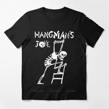 Новоприбывший бренд с коротким рукавом, мужской хлопковый топ, футболка Hangmans Joke Essential, модные футболки с принтом, мужская футболка в повседневном стиле