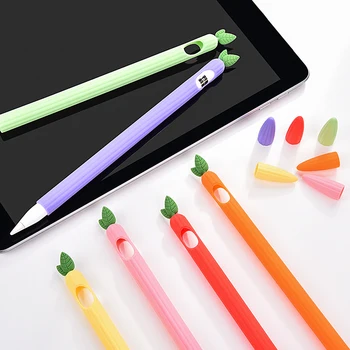 Симпатичный силиконовый чехол растительного происхождения для ручки Apple Pencil 1 2 Защитный чехол для ручки Apple Pencil 1 2rd