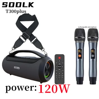 SODLK 120 Вт мощность портативный Bluetooth динамик Большой громкости открытый водонепроницаемый сабвуфер стерео объемный TWS 10400mAh caixa de som