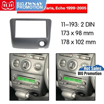 Рамка автомобильного DVD-плеера для 1999-2005 Toyota Vitz/Yaris/Echo 2DIN Auto Radio Multimedia NAVI fascia