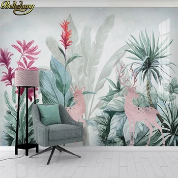 beibehang Пользовательские тропические леса papel de parede 3d обои для гостиной пейзаж мраморный фон 3D настенная живопись