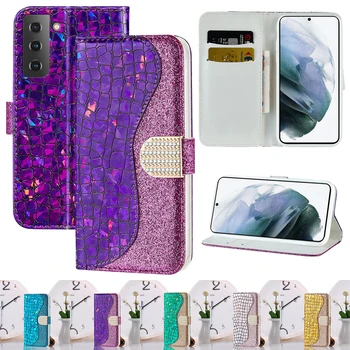 Кожаный чехол-бумажник с защитой от падения для Samsung Galaxy S22 S21 S20 Plus Ultra FE S10 S9 S8 Plus S7 S6 Note 20 Ultra 10 Pro Cover