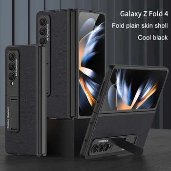 Ультратонкий чехол Ebesfous для Samsung Galaxy Z Fold 4 Fold 3 с защитой 360 ° Для телефона, Магнитная Подставка, Жесткий Пластиковый Чехол, Новый