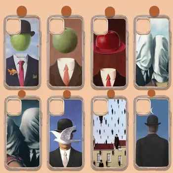 Прозрачный мягкий чехол для телефона Art Rene Magritte для iphone 11 13 12 14 x xs xr pro max mini plus