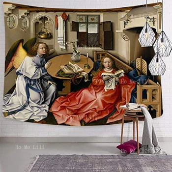Мужские и женские гобеленовые украшения для стен в Доме искусства Северного Возрождения