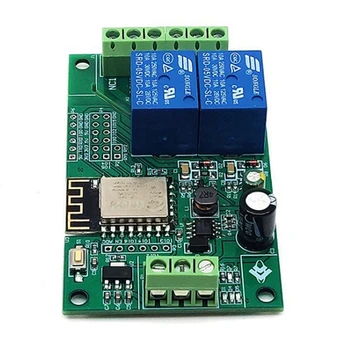 2X Esp8266 Esp-12F Wifi Релейный Модуль 2 Канала 5 В/8-80 В Сетевой Релейный Переключатель Для Arduino Ide Smart Home App Remot Control