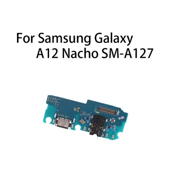 Гибкий кабель для зарядки Samsung Galaxy A12 Nacho SM-A127 USB-порт для зарядки Разъем док-станции Плата для зарядки Гибкий кабель