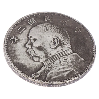 1шт настоящая китайская Медная монета 1921 года Fatman в один доллар Республика Империя Юань Ши Кай