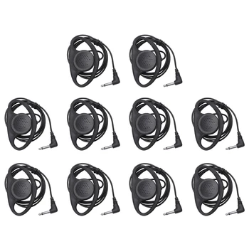 10X Моно наушники для наушников Гарнитура для наушников двухканальный разъем 3,5 мм для портативных ПК Skype Voip ICQ
