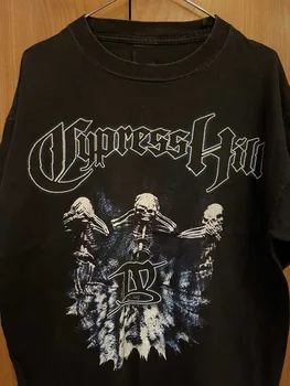 Cypress Hill Band Черная хлопковая футболка унисекс в натуральную величину S-5XL 1P868 с длинными рукавами