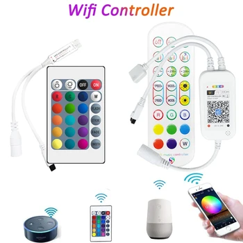 Wi-Fi Светодиодный Контроллер Magic Home Mini RGB RGBW Wifi Bluetooth Беспроводной Светодиодный Контроллер RGB Led Strip Light Timing Music Controller