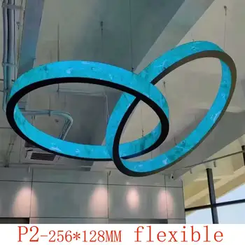 Панель Экрана рекламы Модуля полного цвета дисплея СИД экрана украшения потолка P2 гибкая Крытая рекламируя