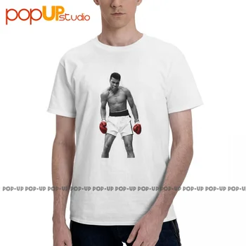 Популярная Победа Мухаммеда Али нокаутом, Красные боксерские перчатки, футболка Cassius Clay Fight, Трендовая футболка, лидер продаж