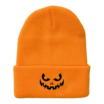 Бейсбольная шляпа Осень Зима Новый узор Модная уличная теплая и удобная забавная шляпа на Хэллоуин