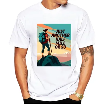 2023 Мужская модная дизайнерская футболка для любителей пеших прогулок, крутые топы с креативным принтом