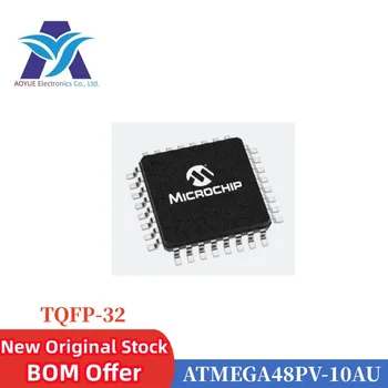 ATMEGA48PV-10AU Маркировка ATMEGA48PV-10AUR: MEGA48PV10AU MEGA48PV10-AU AVR RISC 10 МГц от 1,8 В до 5,5 В ФЛЭШ-память 4 КБ, 512 Байт, порт 23GPIO