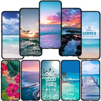 Морской Пляж Путешествия Океан Чехол для телефона Samsung Galaxy A10 A20 A22 A30 A31 A32 A50 A51 A52 A53 A72 A33 A03S Мягкий Чехол