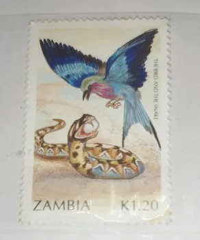 1 шт./компл. Новая почтовая марка Замбии, африканские марки с птицами MNH