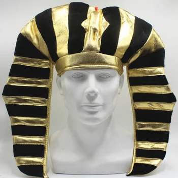 Египетские Шапки с Анубисом, Аксессуары для косплея, Египетская Золотая Шляпа, Шляпа Фараона, Реквизит для Маскарада, Маскарадный костюм на Хэллоуин