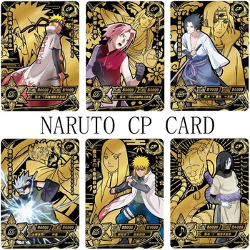 Оригинальный Держатель Карты Naruto Black Gold Cp Jiraiya Uchiha Sasuke Uzumaki Naruto Anime Figure Game Collection Card Детские Игрушки В Подарок