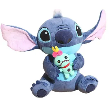 Плюшевая кукла Disney Stitch, анимационная периферийная игрушка Lilo & Stitch, мягкая кукла, милая плюшевая кукла Stitch, детский подарок на день рождения