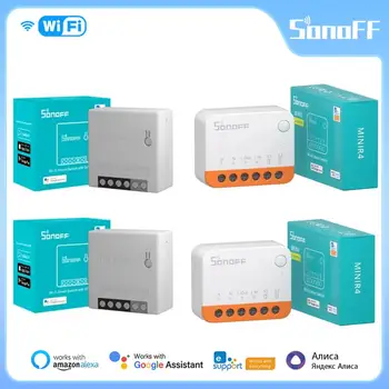 1-10 Шт. SONOFF MINI R4/R2 WiFi Smart Switch 2-Полосное управление Mini Extreme Smart Home Relay Поддержка Alexa Alice Google Home Smart