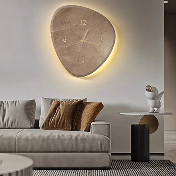 Креативные ретро современные бесшумные часы для гостиной домашнего использования без ударов, минималистичные настенные часы для ресторана