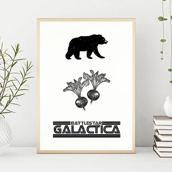 Офисный Плакат Телешоу С Принтами Beets Battlestar Galactica, Дуайт Шрут Офисное Искусство Холст Картина Декор Ему В Подарок