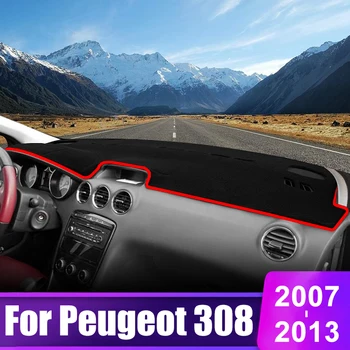 Для Peugeot 308 308SW 308GTI T7 2007 2008 2009 2010 2011 2012 2013 Приборная Панель Автомобиля Солнцезащитный Козырек Крышка Коврик Аксессуары