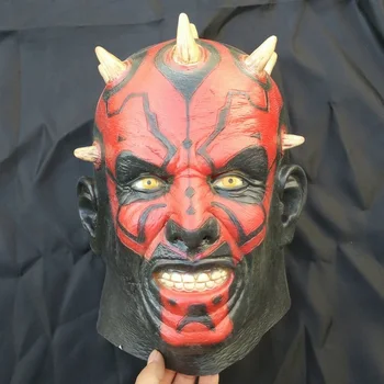 Латексная маска Дарта Мола Реквизит для съемок фильмов ужасов и телевизионной анимации на Хэллоуин Дарт Мол