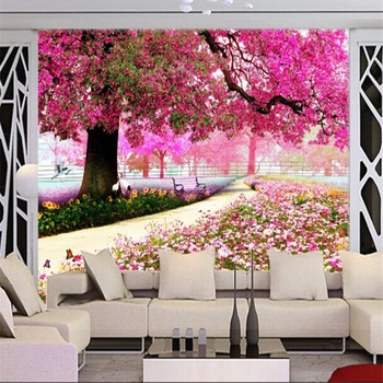 beibehang садовая стена в европейском стиле, пространство для расширения 3D бесшовных обоев, настенная роспись дивана в гостиной papel de parede