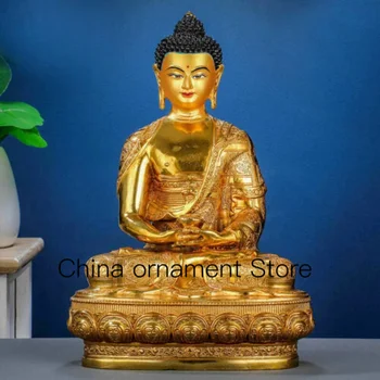 12 Дюймов 30 см Подлинная Бронзовая Статуя Шакьямуни Буды Статуя Будды Амитабхи