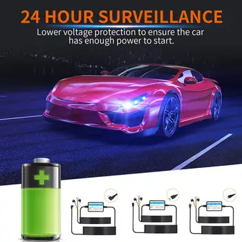 Аксессуары для автомобильной Электроники Dash Cam 24-Часовая Запись Мониторинга Парковки Для Защиты От Низкого Напряжения Mini/Micro/Type-c USB-Порт 5V/2.5A