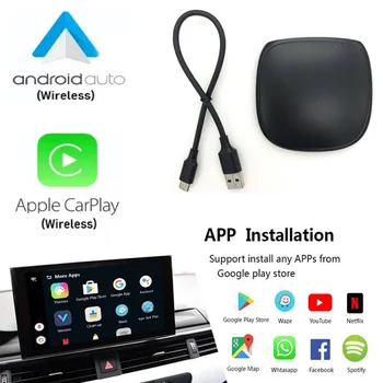 2021 CarPlay Android AI Box Mini Applepie Беспроводной адаптер Android Auto для автомобилей с оригинальной мультимедийной системой Car Play.