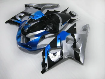 Высококачественные обтекатели из АБС-пластика для suzuki gsxr1000 00 01 02 небесно-голубой серебристый комплект обтекателей кузова GSXR 1000 2000-2002 SB89
