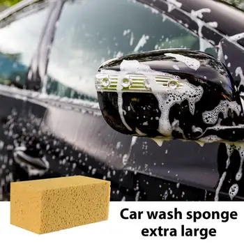 Губка для мытья автомобилей с мощным удалением пятен Auto Soft, губка с крупными чистящими сотами, автомобильная универсальная губка для мытья посуды