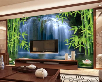 beibehang Индивидуальные современные новые красивые пейзажи с водопадом, обои для спальни, гостиной, обои для стен, домашний декор