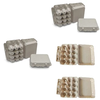 Винтажные Пустые коробки Из-под яиц - Классический стиль 3Х4 вмещает 12 больших яиц, прочная конструкция Изготовлена из переработанной коробки Из-под яиц