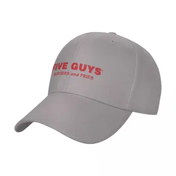 Модная бейсболка с логотипом ресторана Five Guys, кепка с козырьком, мужская шляпа, женская кепка, солнцезащитная кепка, женские козырьки