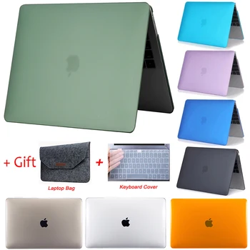 Чехол для ноутбука Apple Macbook Mac Air Pro Retina New Touch Bar 13,3 12 13 15 16 дюймов Жесткий Чехол Для Ноутбука 13,3 Сумка В виде Ракушки + подарок