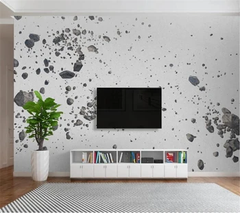 Индивидуальные 3D обои Nordic modern gravel splash фотообои фоновая стена гостиной спальни ресторана декоративная живопись