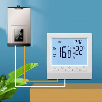 Комнатный термостат Цифровой регулятор температуры в помещении ЖК-обогрев помещения для дома Офиса торгового центра Домашняя интеллектуальная система