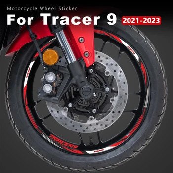 Наклейки на колеса мотоциклов Водонепроницаемые для Yamaha Tracer 9 Аксессуары 2022 Tracer 9 2023 Tracer9 2021 17-дюймовая наклейка на ободную полоску