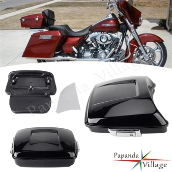 Чехол Для Заднего Багажника Мотоцикла Tail Box Toolbox Верхний Чехол Для Harley Touring Road King Street Glide Road Electra FLTRX CVO 2014-2023